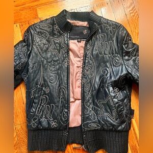 Rocawear Black Embroidered Bomber Jacket